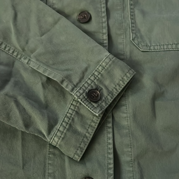 Madewell NWT Easy Utility Shirt-Jacket green womens size 3X - Picture 3 of 12